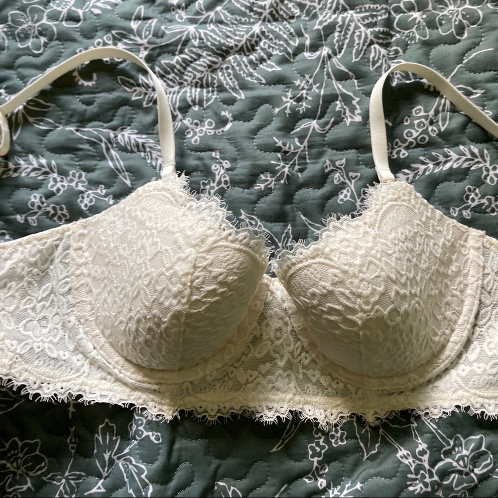 Aerie 32D Bra White ONE ONLY